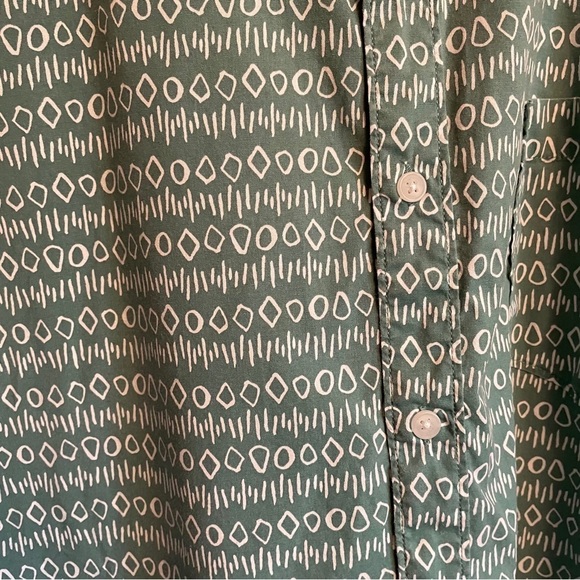 Sonoma Short Sleeve Men’s Green Pattered Shirt-Size 4XB - Picture 10 of 13